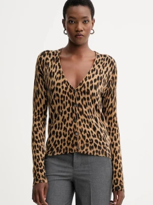 ZADIG&VOLTAIRE kardigan kaszmirowy damski kolor brązowy lekki KWCA01643