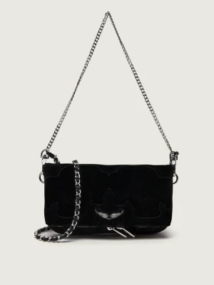 Zadig&Voltaire Kopertówka Rock Mini | zamsz czarny