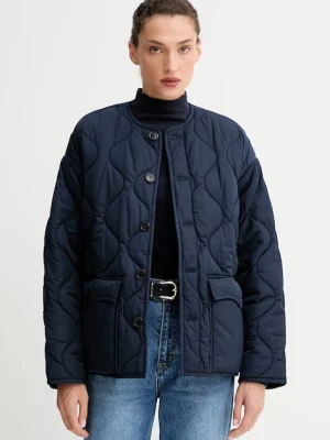 ZADIG&VOLTAIRE kurtka kolor granatowy przejściowa oversize WWOW01685