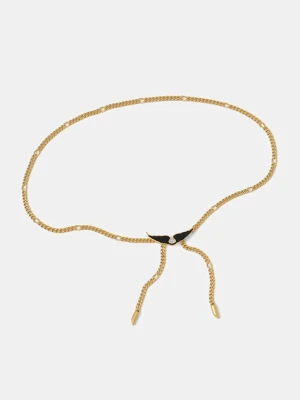 ZADIG&VOLTAIRE pasek damski kolor złoty LWBT00301