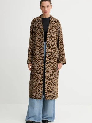 ZADIG&VOLTAIRE płaszcz bawełniany kolor brązowy WWCO01714