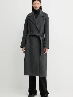 ZADIG&VOLTAIRE płaszcz z dodatkiem wełny kolor szary WWCO01237