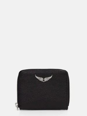 ZADIG&VOLTAIRE portfel skórzany damski kolor czarny LWSG00004