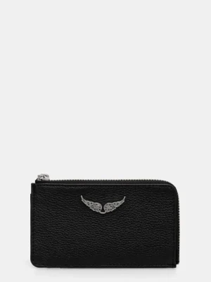 ZADIG&VOLTAIRE portfel skórzany damski kolor czarny LWSG00011