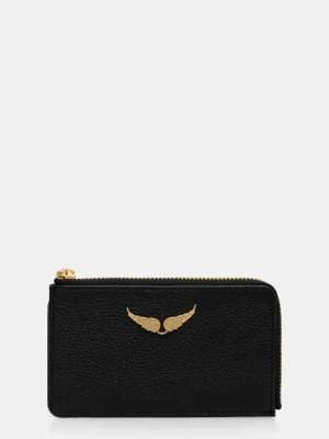 ZADIG&VOLTAIRE portfel skórzany damski kolor czarny LWSG00011