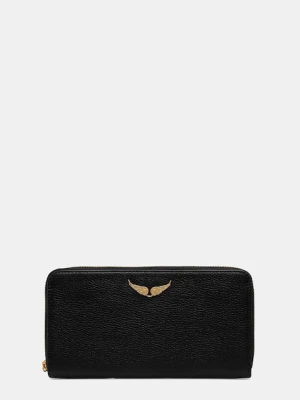 ZADIG&VOLTAIRE portfel skórzany damski kolor czarny LWSG03667
