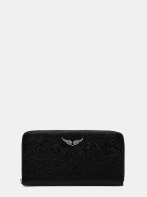 ZADIG&VOLTAIRE portfel skórzany damski kolor czarny LWSG03667