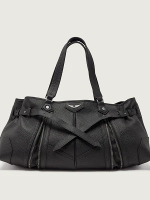 Zadig&Voltaire Skórzana shopperka SUNNY czarny