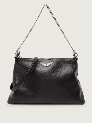 Zadig&Voltaire Skórzana torebka na ramię JIM