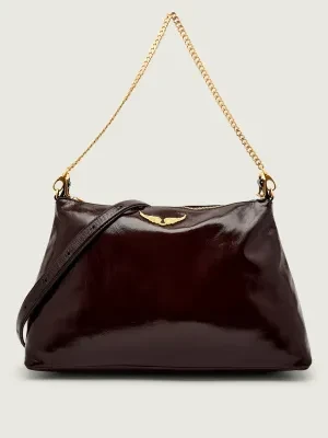 Zadig&Voltaire Skórzana torebka na ramię JIM VINTAGE