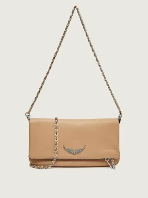 Zadig&Voltaire Skórzana torebka na ramię ROCK