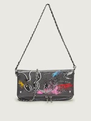 Zadig&Voltaire Skórzana torebka na ramię ROCK HUMBERTO