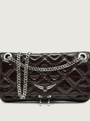 Zadig&Voltaire Skórzana torebka na ramię Rock II