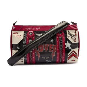 Zadig&Voltaire Skórzana torebka na ramię SUNNY MOODY PUNK