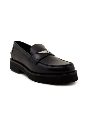 Zadig&Voltaire Skórzane mokasyny czarny
