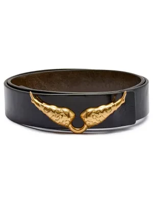 Zadig&Voltaire Skórzany dwustronny pasek ROCK