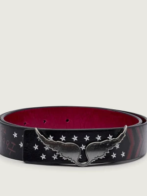 Zadig&Voltaire Skórzany pasek ROCK