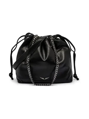 Zadig&Voltaire Skórzany worek ROCK TODAY
