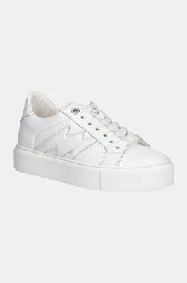 ZADIG&VOLTAIRE sneakersy skórzane La Flash kolor biały SWSN00426