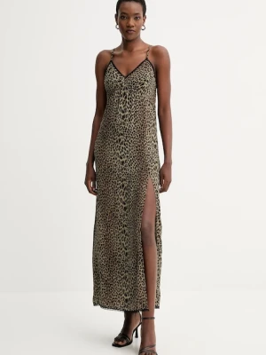 ZADIG&VOLTAIRE sukienka kolor zielony maxi rozkloszowana WWDR02591