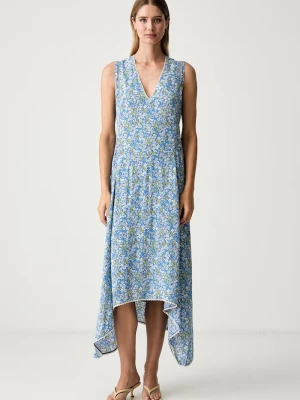 Zadig&Voltaire sukienka letnia z wiskozy REROL niebieski