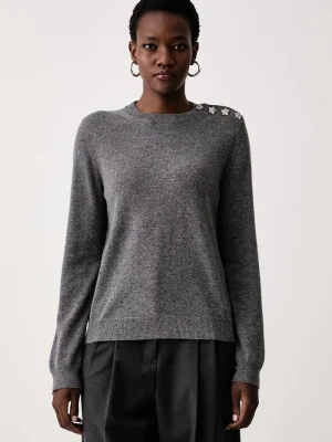 Zadig&Voltaire sweter damski kaszmirowy CARA szary