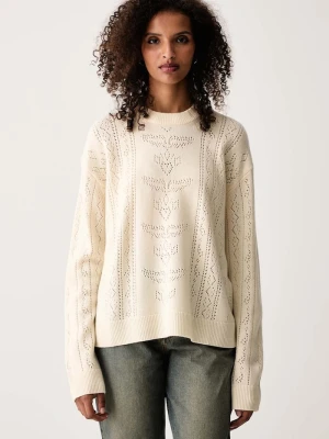 Zadig&Voltaire sweter damski wełniany MARKUZ beżowy