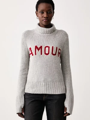 Zadig&Voltaire sweter damski wełniany NALMA szary
