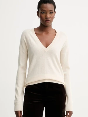 ZADIG&VOLTAIRE sweter wełniany damski kolor beżowy lekki KWSW02816
