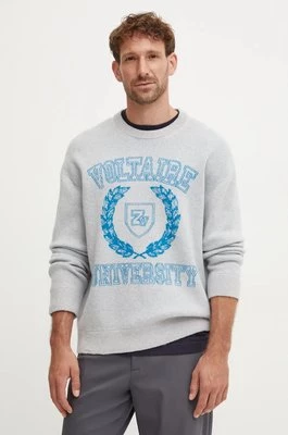 ZADIG&VOLTAIRE sweter wełniany męski kolor szary KMSW00715