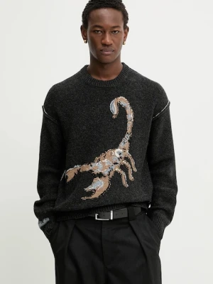 ZADIG&VOLTAIRE sweter wełniany męski kolor szary KMSW01781