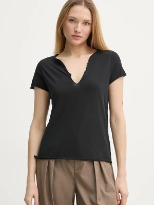 ZADIG&VOLTAIRE t-shirt bawełniany czarny