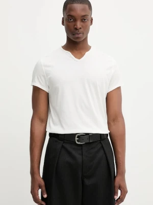 ZADIG&VOLTAIRE t-shirt bawełniany męski kolor beżowy gładki JMTN01631