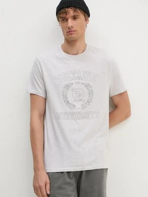 ZADIG&VOLTAIRE t-shirt bawełniany męski kolor szary z nadrukiem JMTS00663