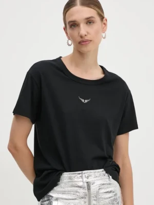 Zdjęcie produktu ZADIG&VOLTAIRE t-shirt damski kolor czarny JWTS01669