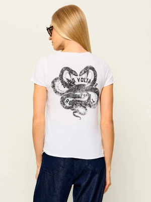 Zadig&Voltaire T-shirt Henley | Regular Fit biały
