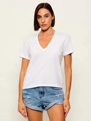 Zadig&Voltaire T-shirt MARTA | Regular Fit | z dodatkiem lnu