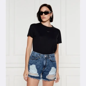 Zadig&Voltaire T-shirt MARTA WINGS STRASS | Regular Fit | z dodatkiem lnu