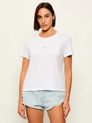 Zadig&Voltaire T-shirt MARTA WINGS STRASS | Regular Fit | z dodatkiem lnu