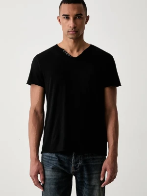 Zadig&Voltaire T-shirt męski bawełniany MONASTIR czarny