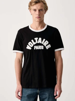Zadig&Voltaire T-shirt męski bawełniany WOODY czarny