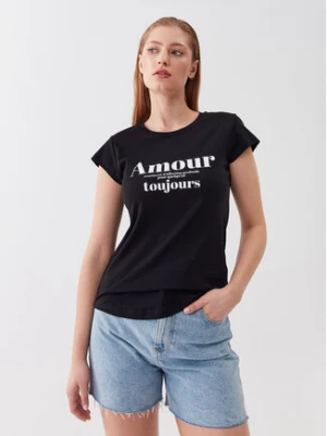 Zadig&Voltaire T-Shirt Skinny Amour Toujours JWTS01510 Czarny Regular Fit