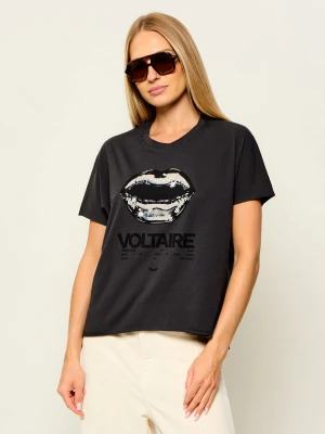 Zadig&Voltaire T-shirt Tommer | Regular Fit grafitowy