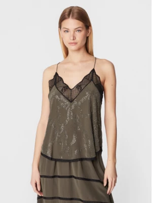Zadig&Voltaire Top Christy WWCR00183 Brązowy Regular Fit