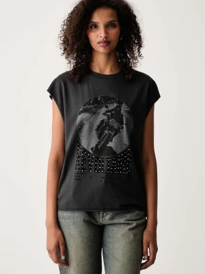 Zadig&Voltaire top damski bawełniany CLOE szary