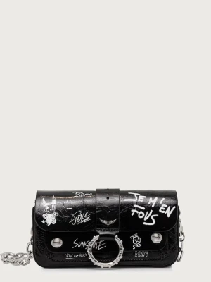 Zadig&Voltaire torebka crossbody damska skórzana KATE czarny