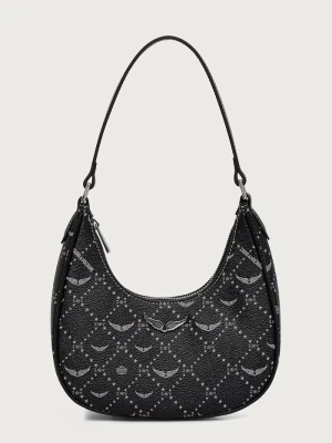 Zadig&Voltaire torebka hobo damska z imitacji skóry czarny