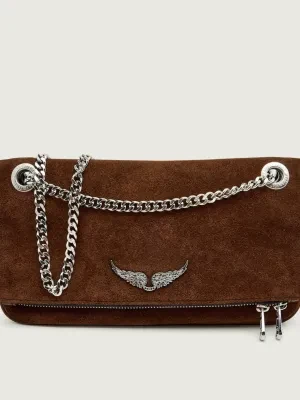 Zadig&Voltaire Torebka na ramię ROCK II | zamsz