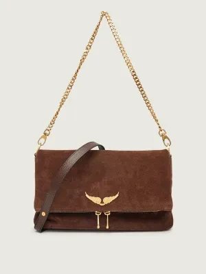 Zadig&Voltaire Torebka na ramię ROCKY II | zamsz