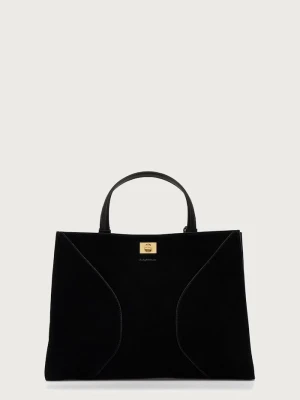 Zadig&Voltaire torebka shopper damska zamszowa JACK czarny